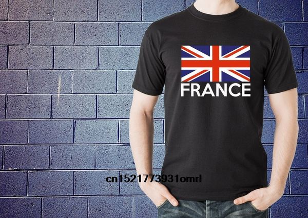 мужчины футболка франция великобритания флаг забавный абсурд тройники tshirt смешно тенниска новизна тенниска женщин спорта толстовка с капю